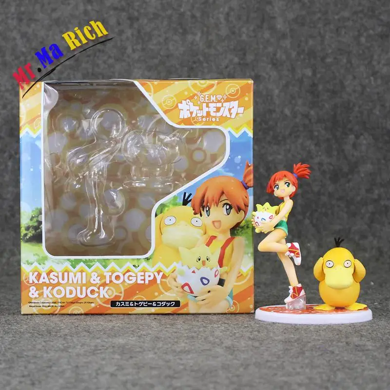 Аниме Figura Misty Psyduck Togepi модель игрушки 12 см Bambola Pvc Per La Raccolta|anime figura|model toyfiguras anime |