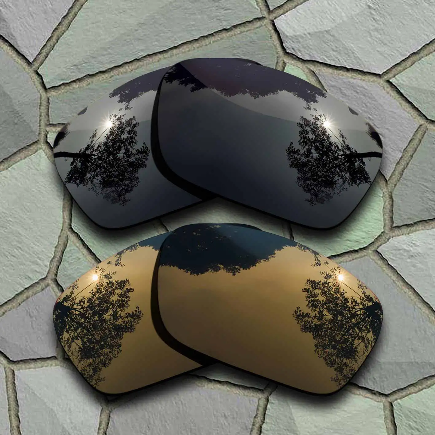Black-Bronze Copper Солнцезащитные очки поляризованные Сменные линзы для топливных элементов Oakley - Цвет линз: Black-Bronze Copper