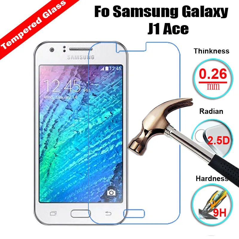 2.5D 9H закаленное стекло для защиты экрана Samsung Galaxy J1 Ace Взрывозащищенная