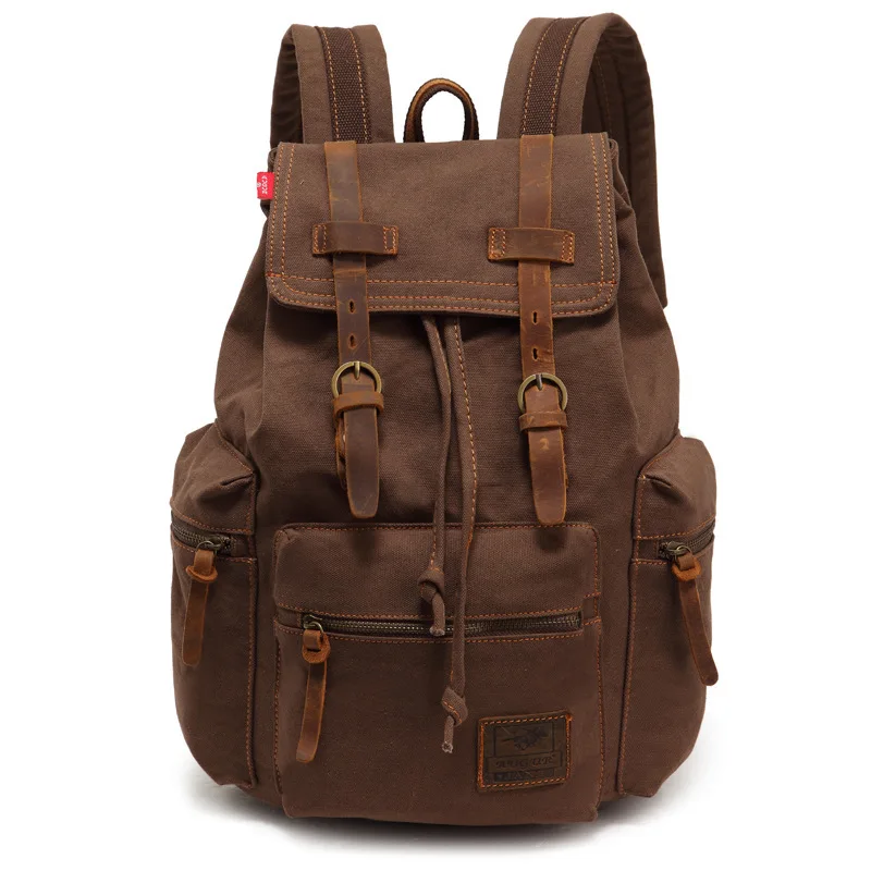 

Man Canvas Backpacks Women Schoolbags Male Unisex Military Backpack Trekking Rucksacks bolsa feminina mochila escolar