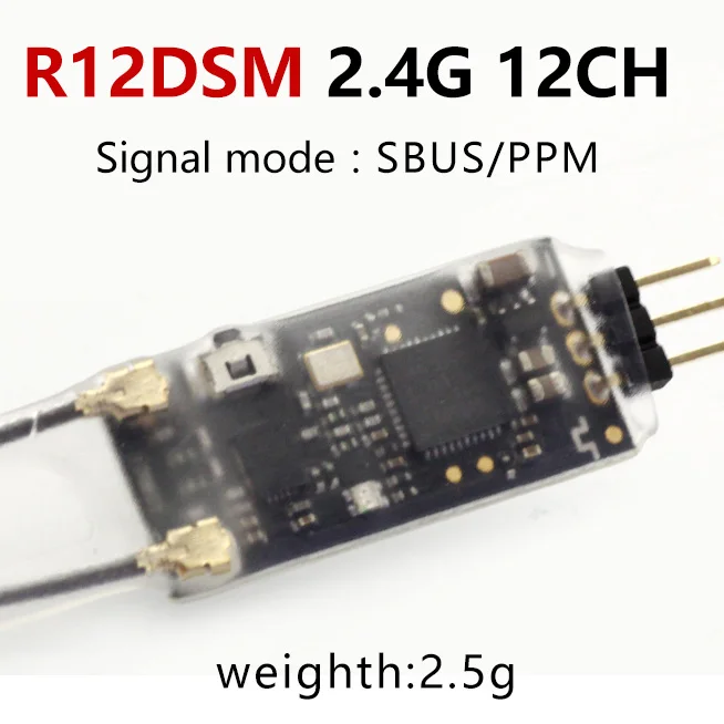 R12DSM Radiolink R12DSM R12DS R9DS R8FM R6DSM R6DS R6FG Rc приемник 2,4G усилитель сигнала для передатчика радиоуправляемой модели AAT9/AT9S/AT10/AT10II - Цвет: R12DSM