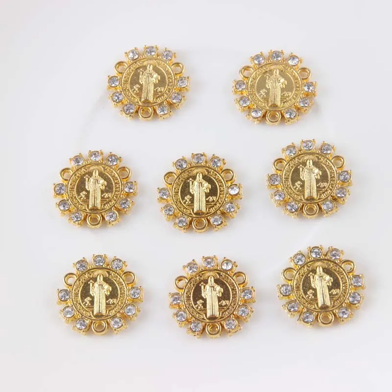 

12pcs/lot Wholesale Gold Plated Golden Maria Round Maria