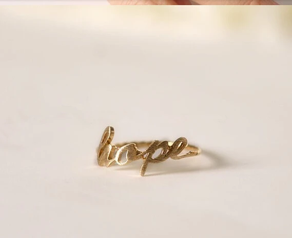 Модный &quotНадежда&quot буквы кольцо надеемся поверхность для рисования 30 штук в