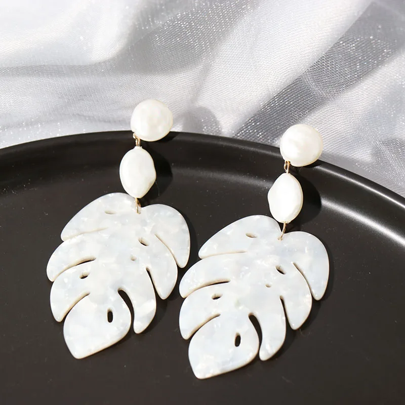 Серьги-подвески AOTEMAN из смолы женские винтажные массивные ювелирные украшения