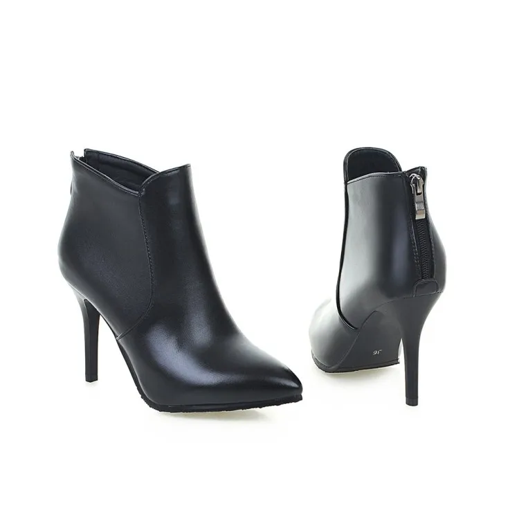 Женщины Лодыжки Сапоги Тонкий Каблук Мода Женщина Платформа Острым Носом