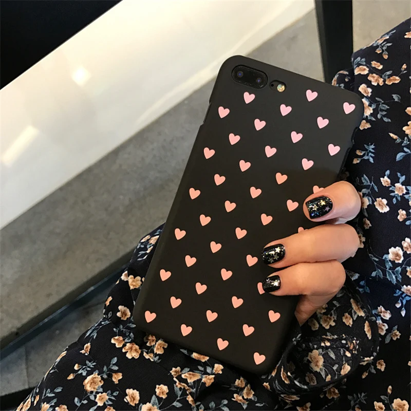 Lovebay чехол для телефона iPhone 6 6s 7 8 Plus X 5 5S SE модный милый мультяшный сердечко ультра