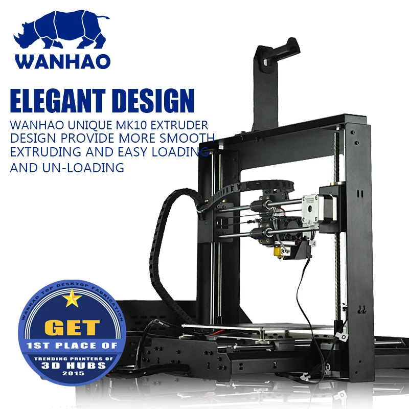 Дешевый высококачественный 3D принтер WANHAO FDM I3 V2.1 DIY Prusa i3 комплект принтера с