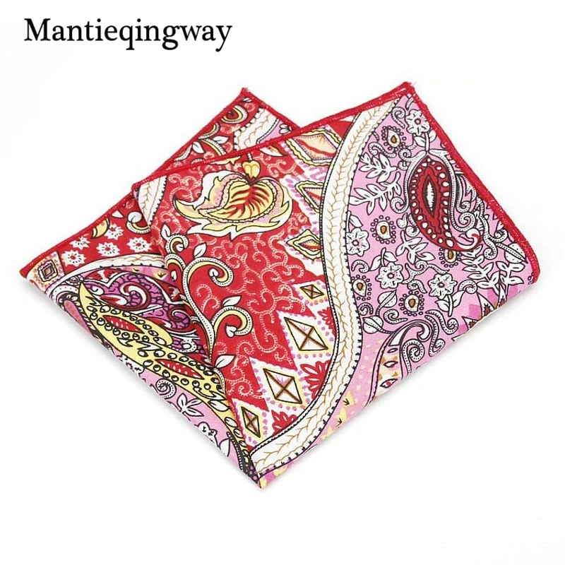 Mantieqingway кешью цветы мужские Бизнес нагрудные платки модные брендовые хлопковые