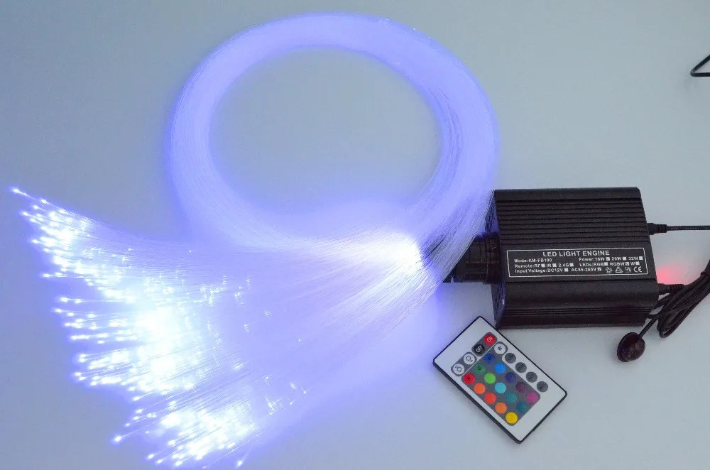 16 Вт RGB 24 клавиши светильник light engine + 150 шт. 0 75 мм 2 м комплект оптического волокна |