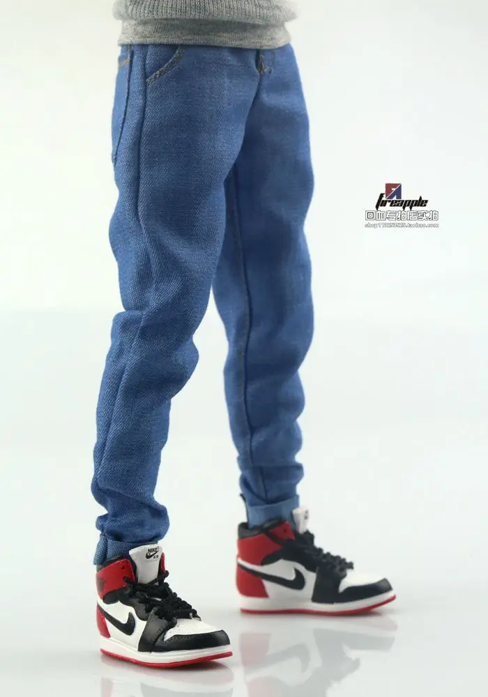 Коллекция 1/6 года фигурка солдата брюки черные синие джинсы модель Slim Cut