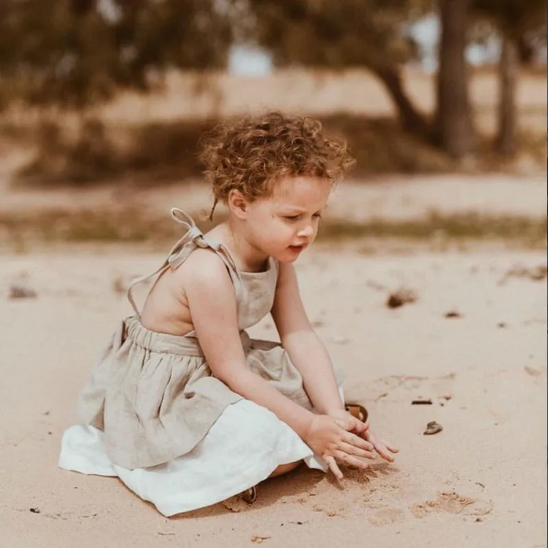 Хлопковые летние платья для маленьких девочек 2019 Европейское летнее платье