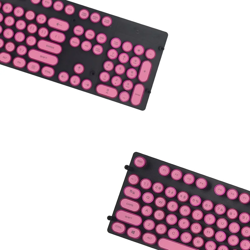 Ajazz электропокрытие панк-брелок стимпанк механическая клавиатура Keycap светильник передача двухцветная впрыска покрытием края