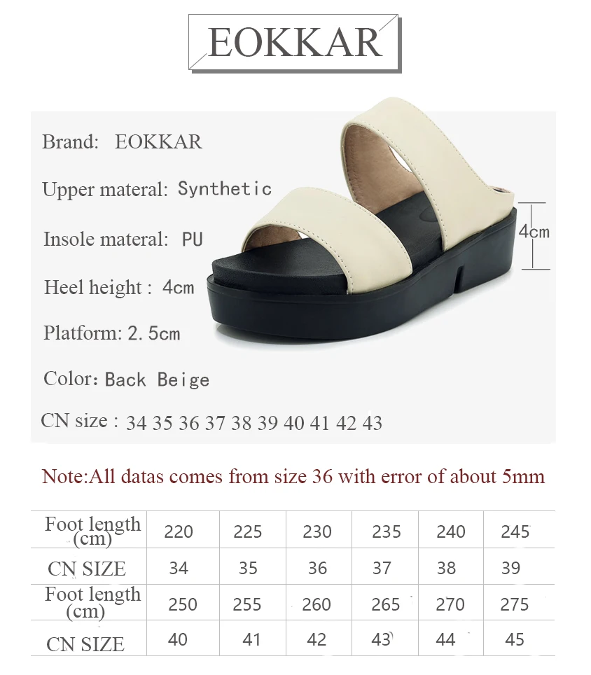 

Eokkar 2019 Women Sandals Platform Open Toe Summer Shoes Wedges Heel Slip on Mid Heel Women Pumps Ladies Pumps Plus Size 34-44