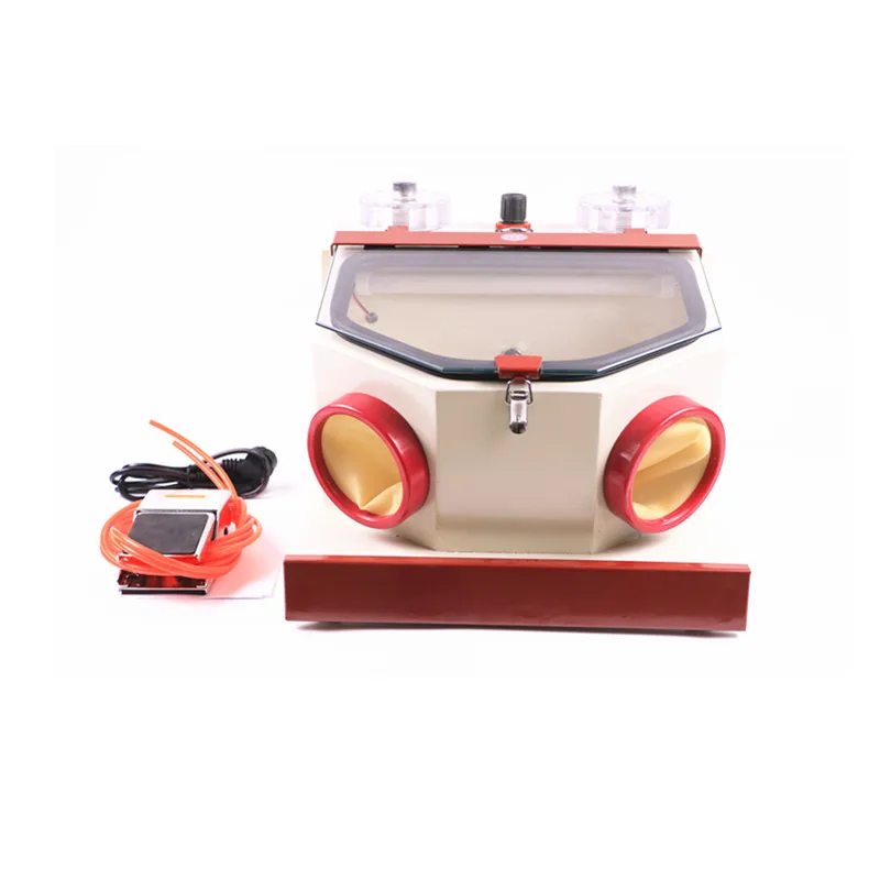 Стоматологическая двухручная струйная установка металлическая пескоструйная