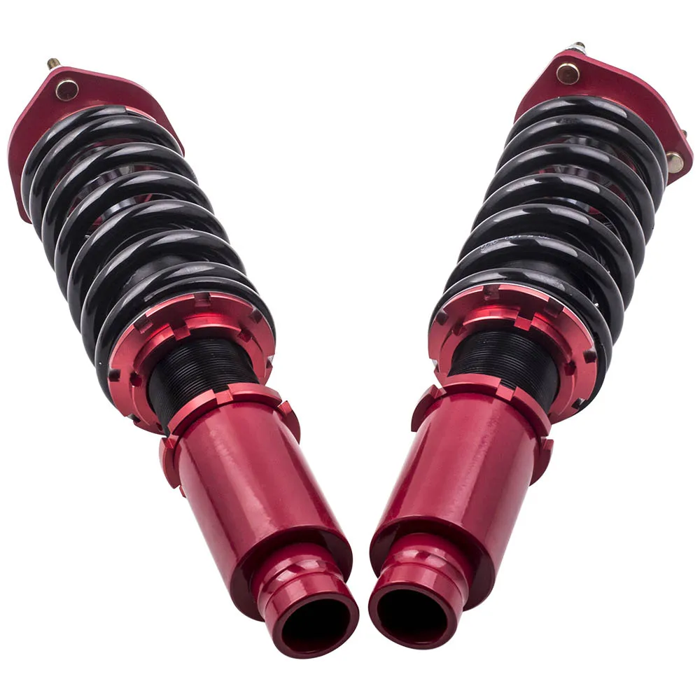 Комплект амортизаторов подвески Coilover для Mazda 6 2003 2007 красный с регулируемой