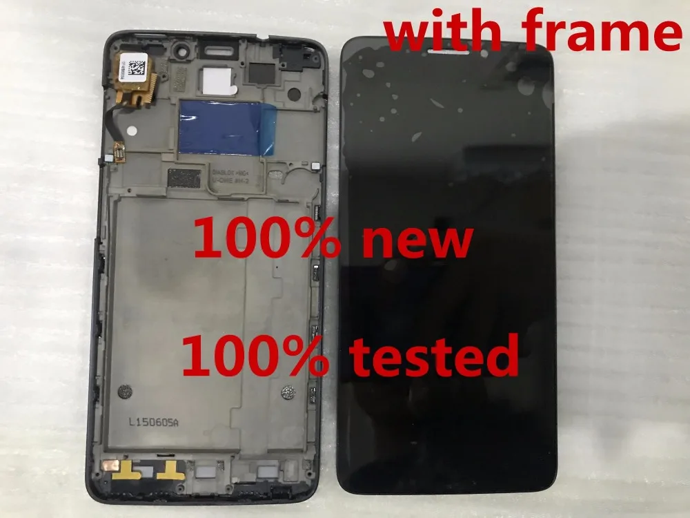 Для Alcatel One Touch Idol X OT6040 6040 6040D 6040E OT-6040D ЖК-дисплей+ сенсорный экран дигитайзер в сборе с рамкой