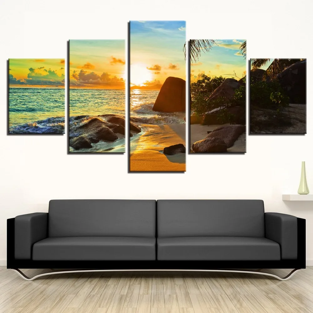 Современный домашний Настенный декор модульная рамка холст картины маслом HD