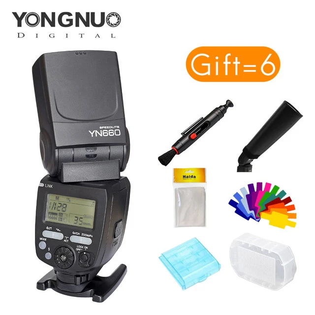 Беспроводная вспышка yongnuo YN660 GN66 2 4G Беспроводное управление 603 560TX 560IV для камер canon