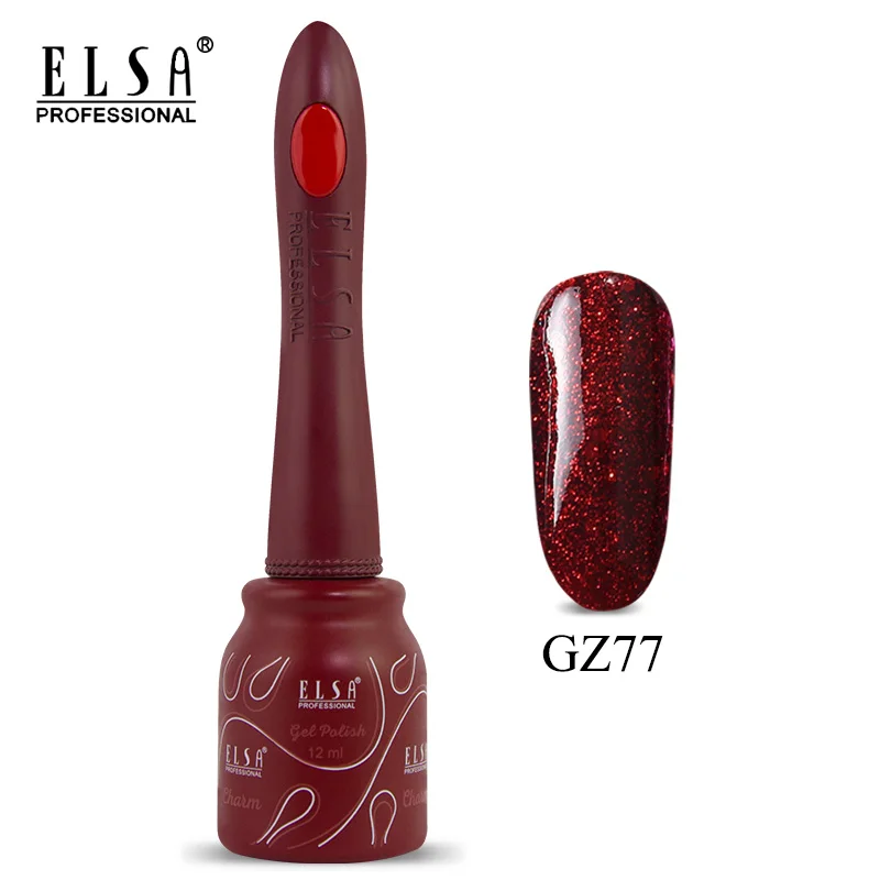 GZ77 Elsa 12 мл DIY Гель-лак для ногтей Французский стиль УФ набор гель-лаков для ногтей отмачиваемый 80 цветов серия лак для ногтей телесный цвет гель - Цвет: GZ77
