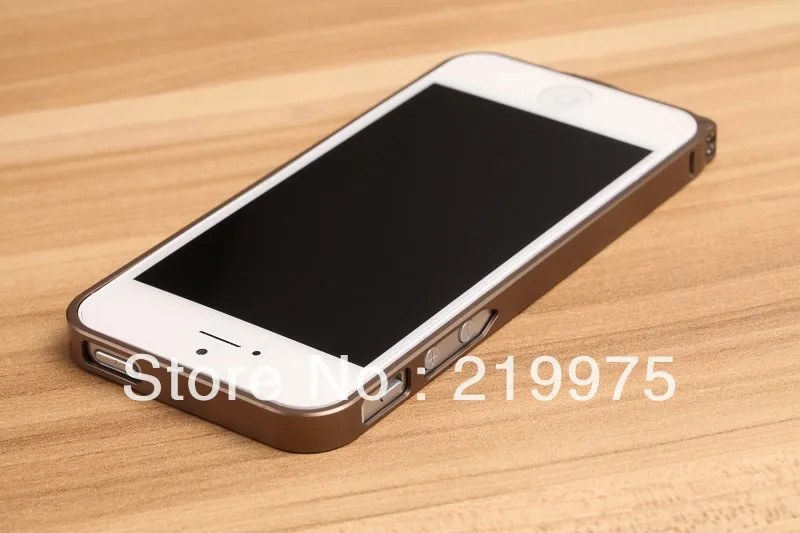 Luxury Bumper With Metal super thin case for iPhone 5 5G 90pcs/ lot free shipping |
