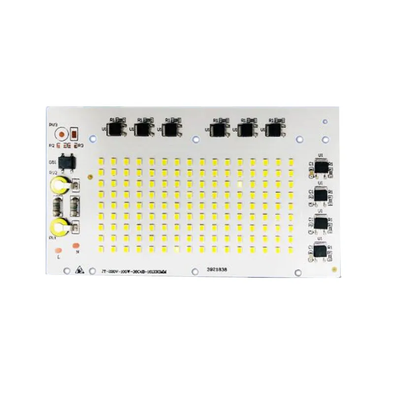Светодиодный чип AC220V COB SMD2835 10 Вт 20 Вт 30 Вт 50 Вт 100 Вт 200 Вт линейный ламповый модуль прожектора без необходимости Светодиодный драйвер 10 шт