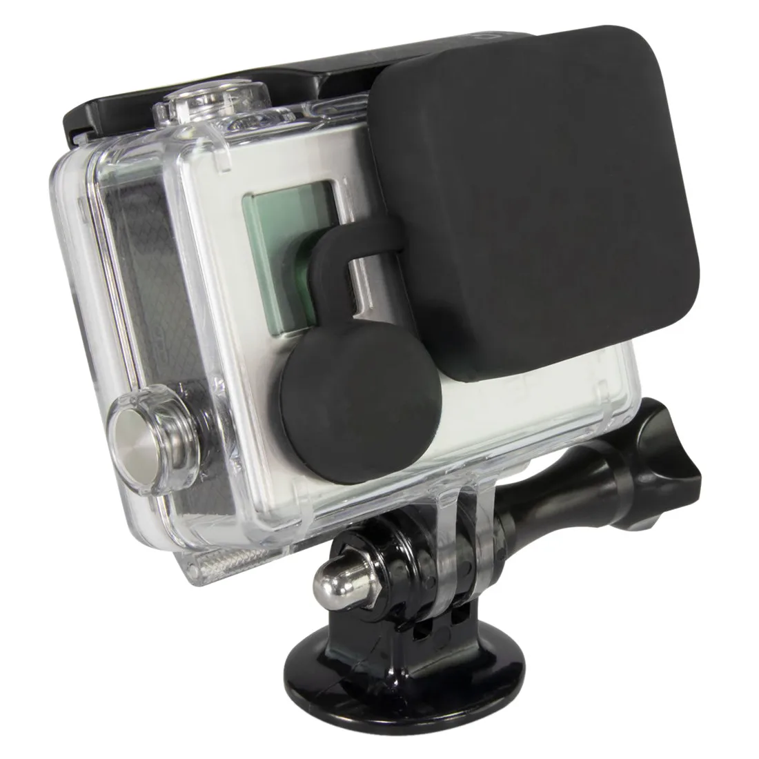 Крышка объектива 4 в 1 + крышка запасная батарейного отсека Боковая для GoPro Hero 4/3