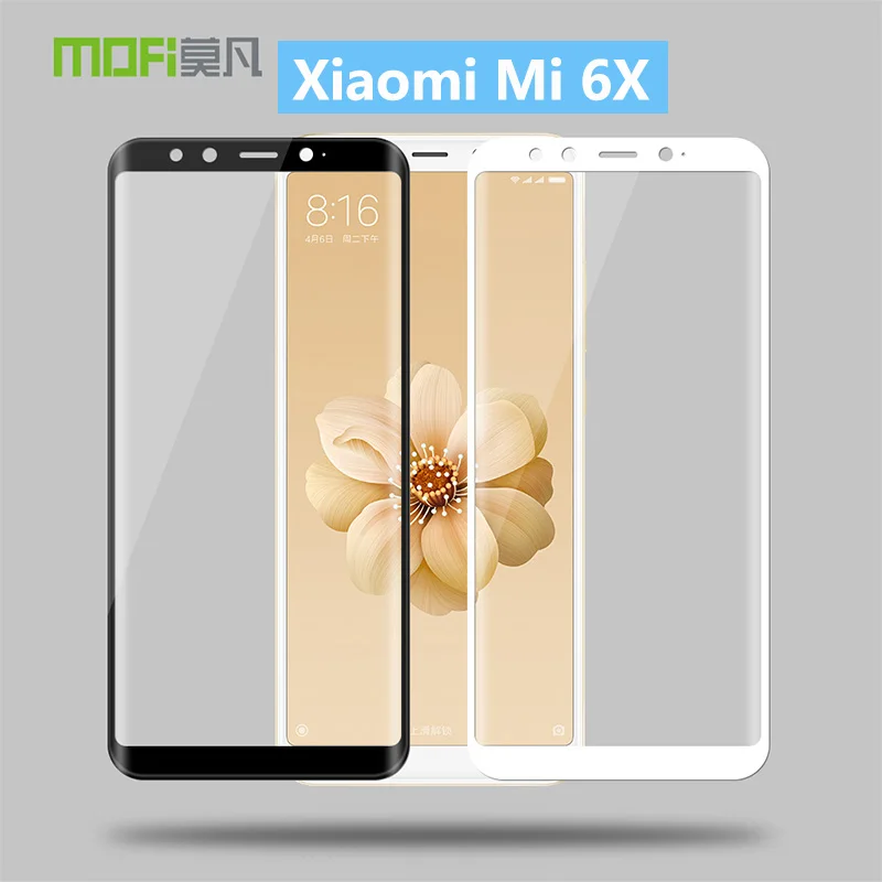 Лидер продаж изогнутое закаленное стекло с полным покрытием для Xiaomi Mi 6X Mi6X MOFi 3D