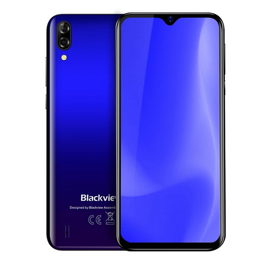 Синий Presale Blackview A60 смартфон 4080 мАч 19:9 6,1 дюймов Двойная камера 1 ГБ ОЗУ 16 Гб ПЗУ мобильный телефон 13 МП+ 5 Мп MT6580 3G мобильный телефон - Цвет: Синий