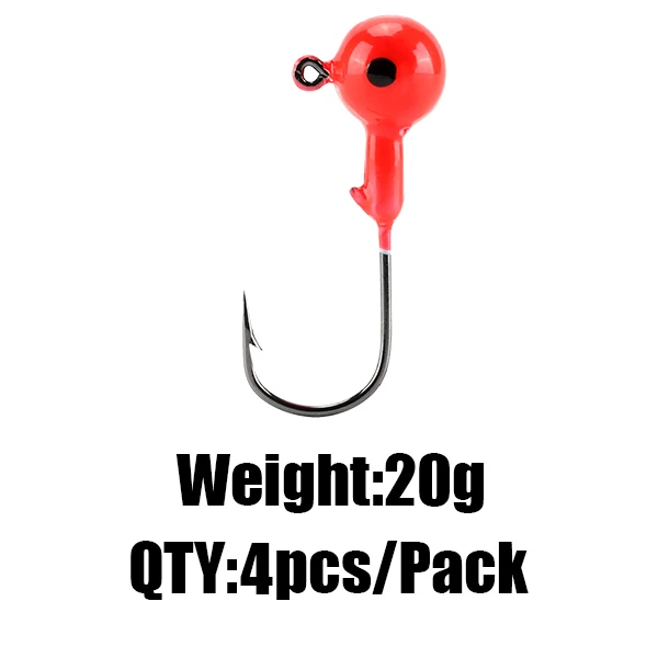 20g 4pcs SeaKnight SK01/SK02 свинцовая головка джиг рыболовные крючки 3,5 г 5 г 7 г 10 г 14 г 20 г джиг Крючки для мягкой рыбалки приманки рыболовные снасти - Цвет: 20g 4pcs