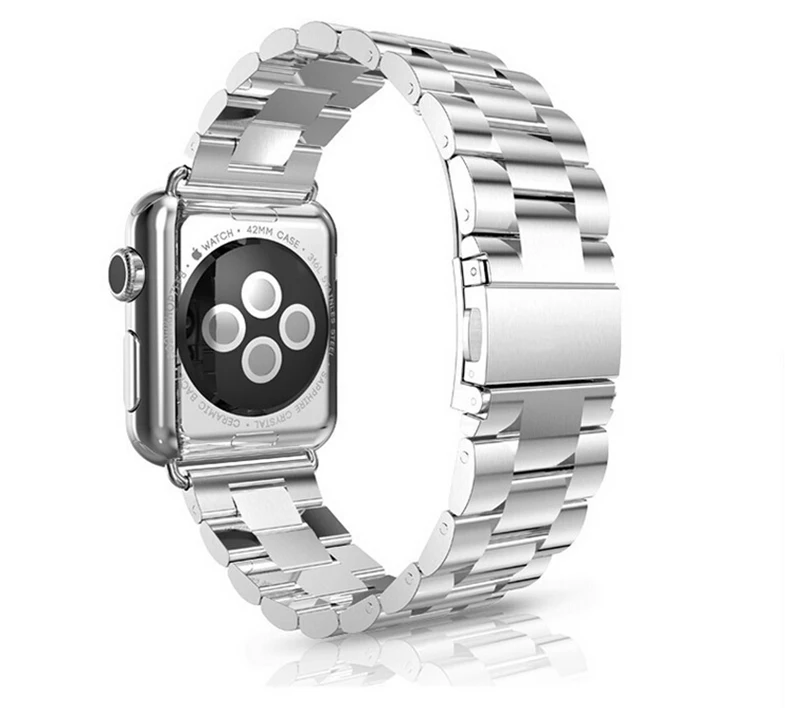 Классическая пряжка с адаптер ремешок для Apple Watch 42 мм 38 Нержавеющая сталь ссылка