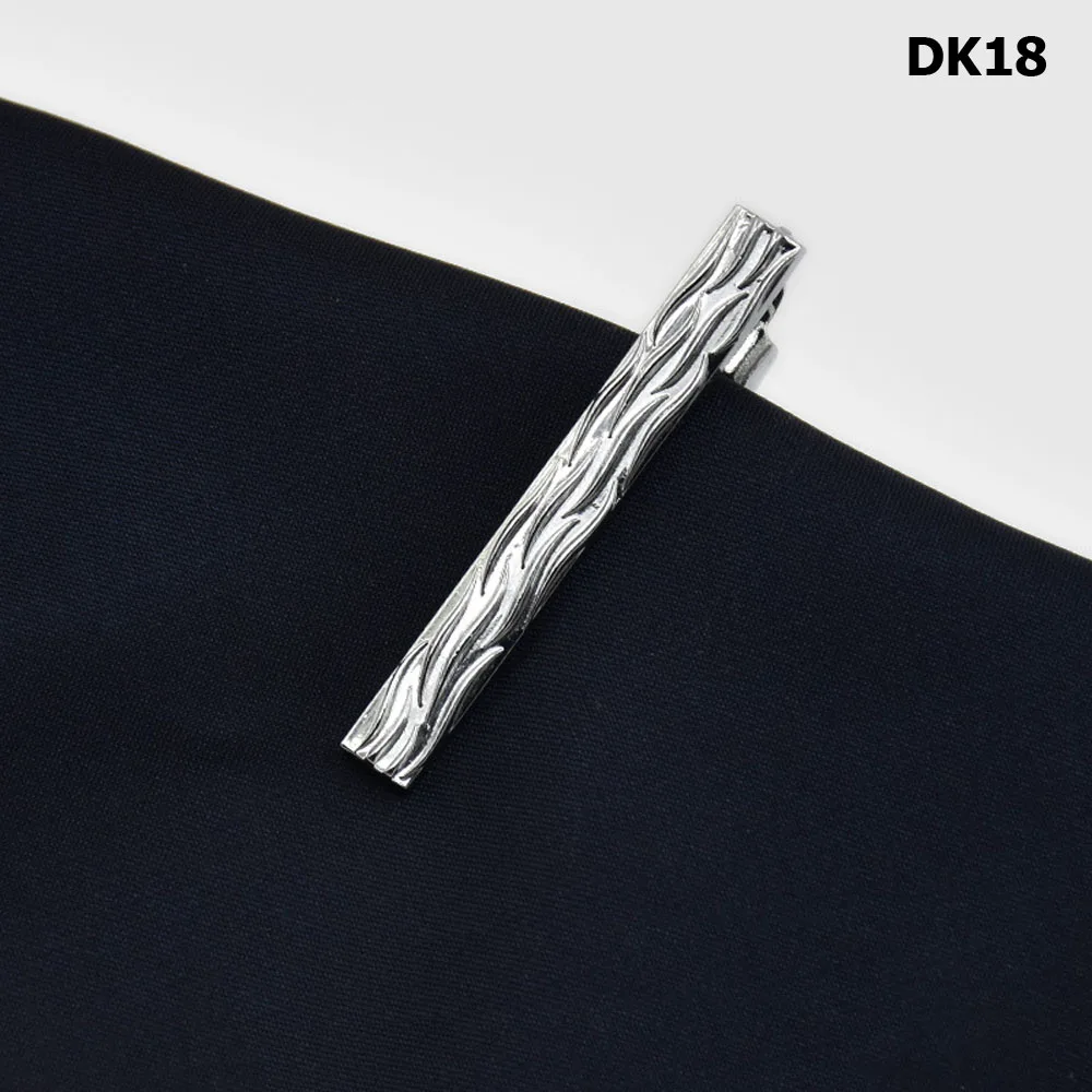 DK18 Мужские Бизнес короткие 4 см зажим для галстука галстук свадебные праздничные аксессуары на подарок RSTIE0321 - Окраска металла: DK18
