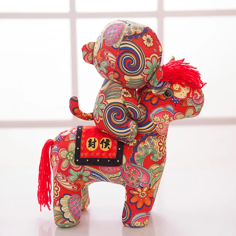 40 см мягкая игрушка обезьяна на лошади Китай модный подарок|toy hair|toy wirelessmonkey banks |