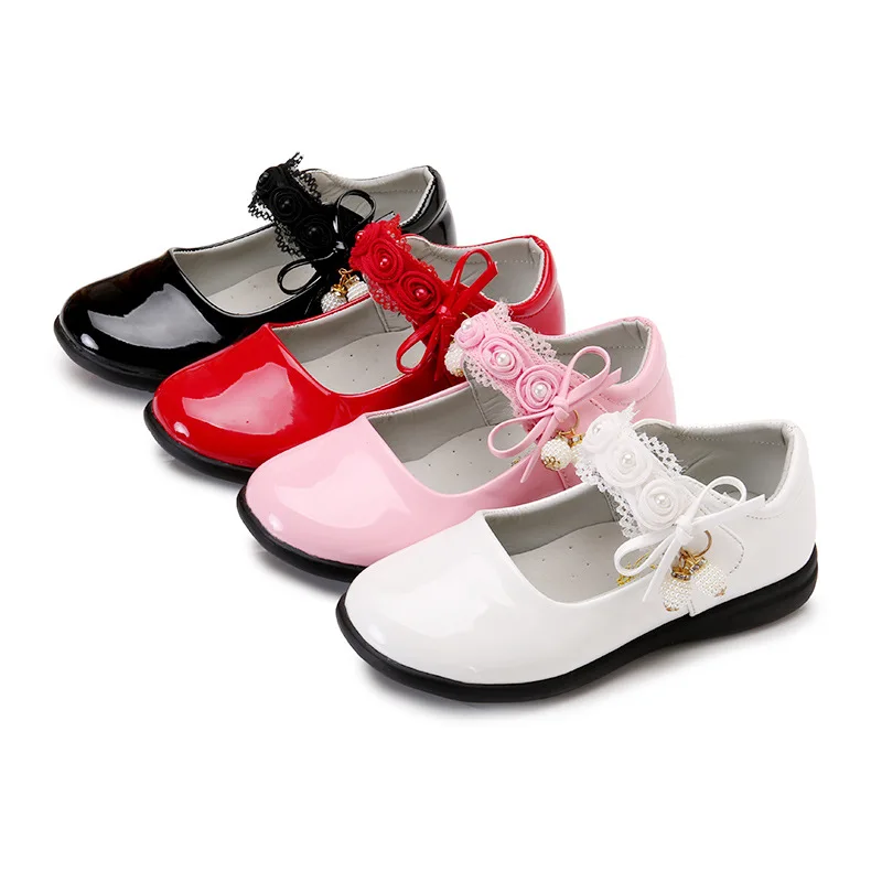 

Kids Shoes 2019 Baby Girl Shoes Child Girls Leather Shoes Student Dress Shoes Black White 3T 4T 5T 6T 7T 8T 9T 10T 11T 12T 13T
