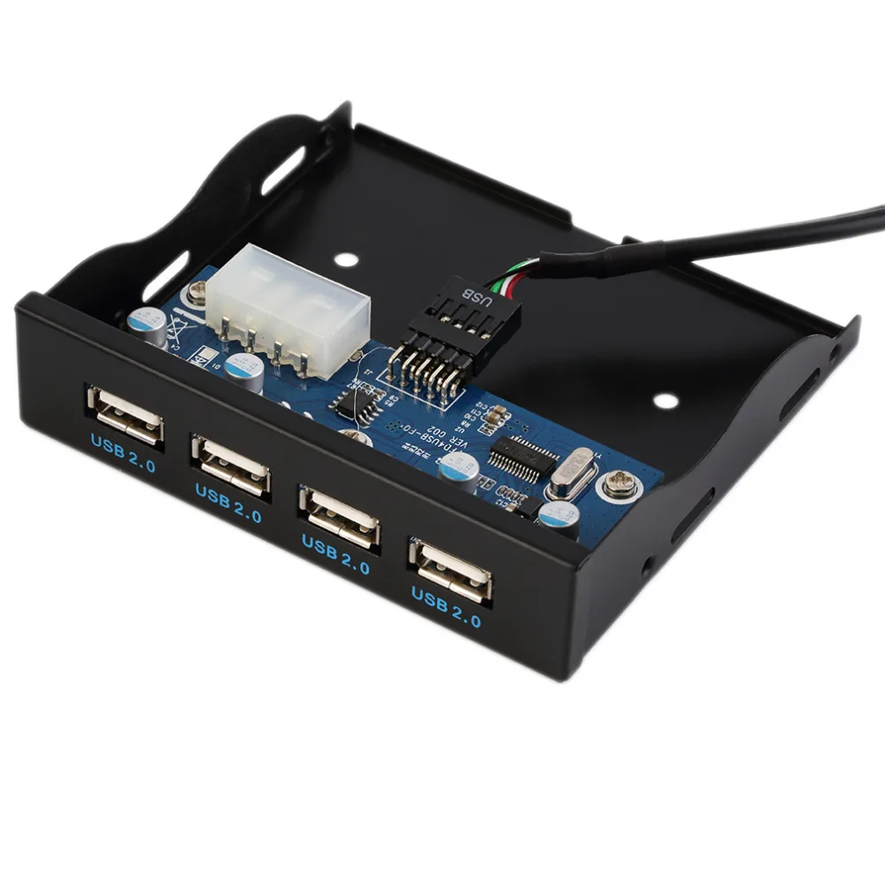3 5 дюймов 4 порта USB 2 0 концентратор флоппи-отсек Передняя панель привода