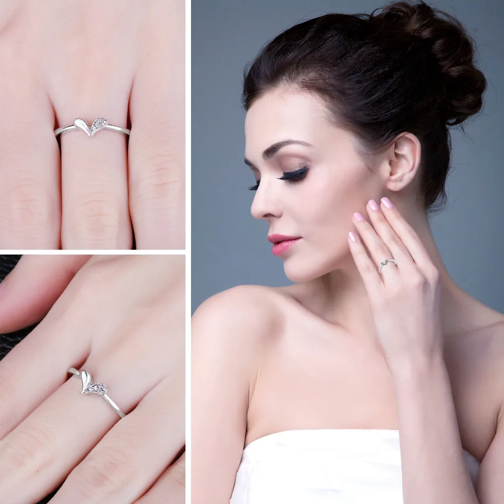 JewelryPalace сердечка фианитами кольцо стерлингового серебра 925 Обручальное best