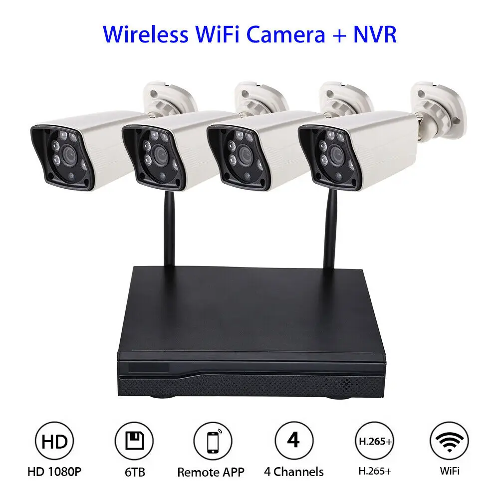 IP камера 1080P WiFi Беспроводной NVR рекордер безопасности видео наблюдение облачная сеть Открытый домашний видео выход обнаружитель рекордер