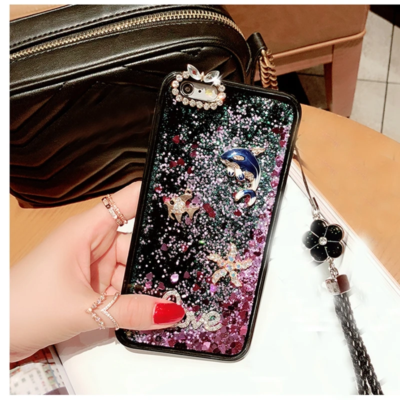 Мягкий чехол для телефона iPhone X XS MAX XR 6 6s 7 8 plus милый с рыбками звездами