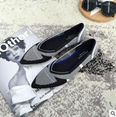 18 Новинка; женские Балетки без шнуровки с острым носком; лоферы с мягкой объемной шерстью; вязаные мокасины для беременных; женские водонепроницаемые мокасины; повседневные Эспадрильи на плоской подошве - Цвет: 18