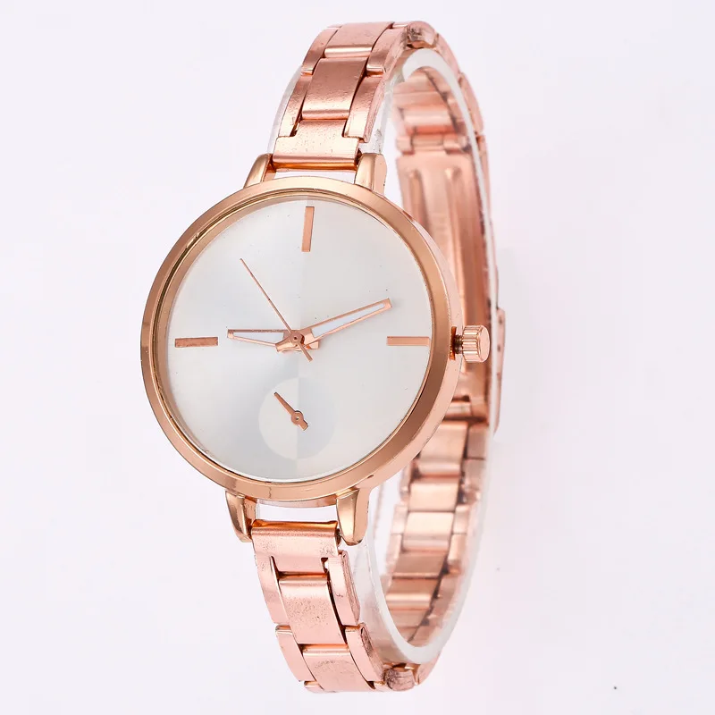 2018 г. Простые Модные женские туфли Малый Сталь Группа Аналоговые наручные часы |