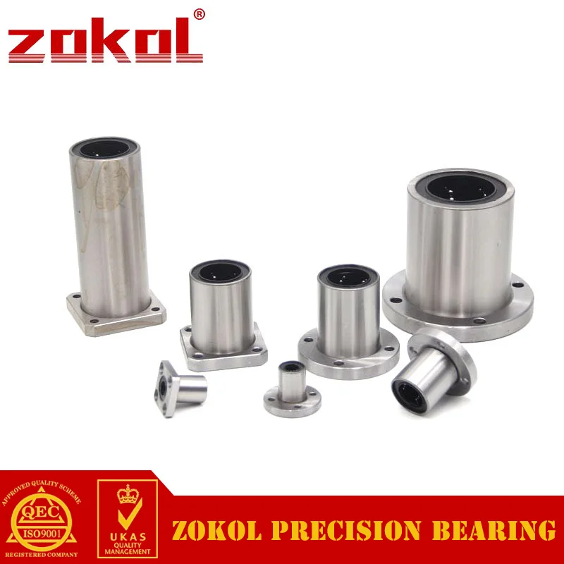 

ZOKOL bearing LMK30GA.Steel Cage.Square flange linear motion bearing 30*45*64mm