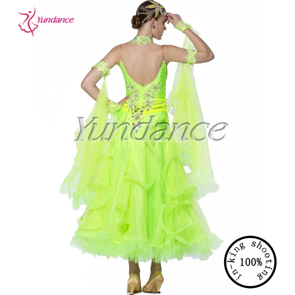 

custom made woman ballroom dress for competition B-11420