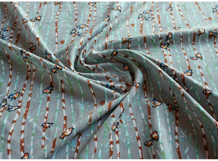 Модная Вельветовая ткань Imorted с принтом в стиле ретро мягкая удобная для женского