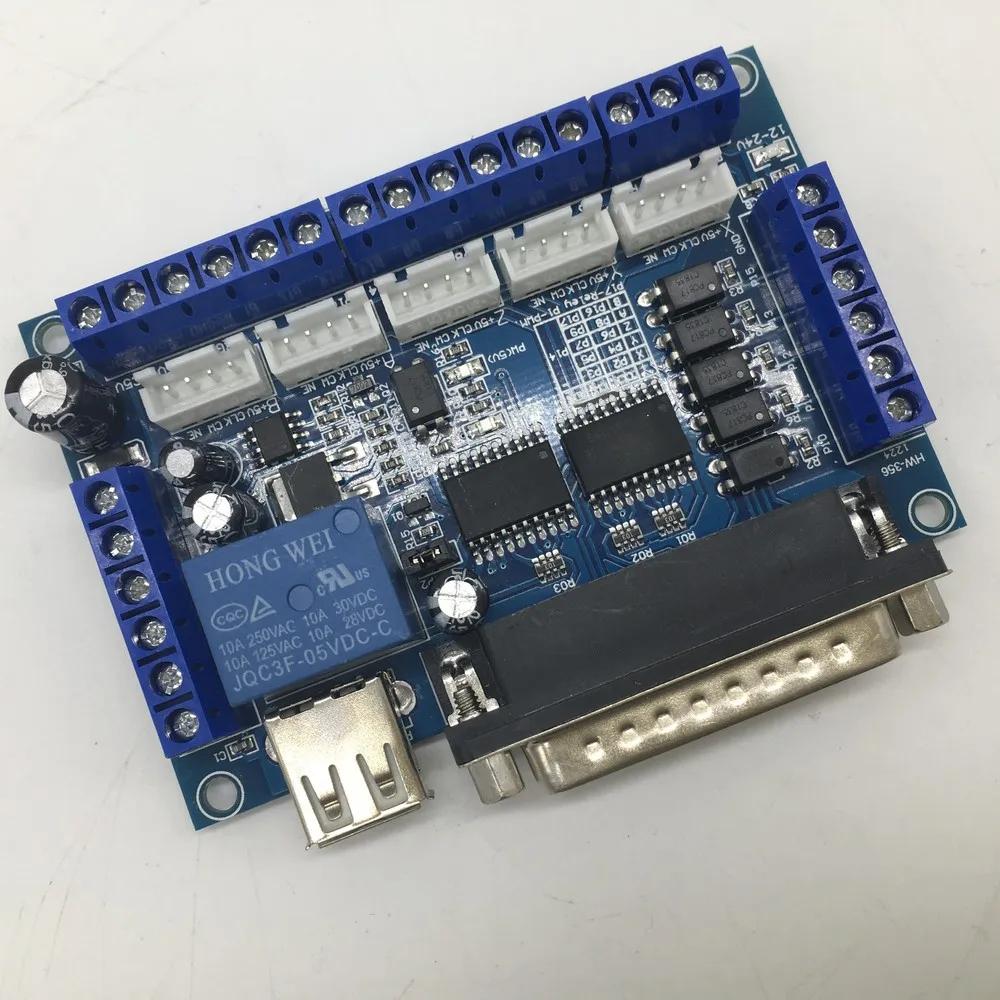 5 осевая плата с ЧПУ интерфейс USB + 25 контактами кабель для шагового драйвера MACH3