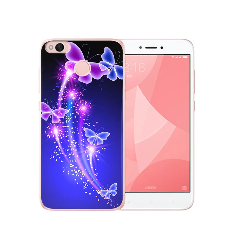 For Xiaomi Redmi 3S Pro 4X 4A 5A 5 Plus Note 3 4 6 6A Mi A1 5X A2 6X Cover phone Marvel Hero Owl rick morty Butterfly cat case |