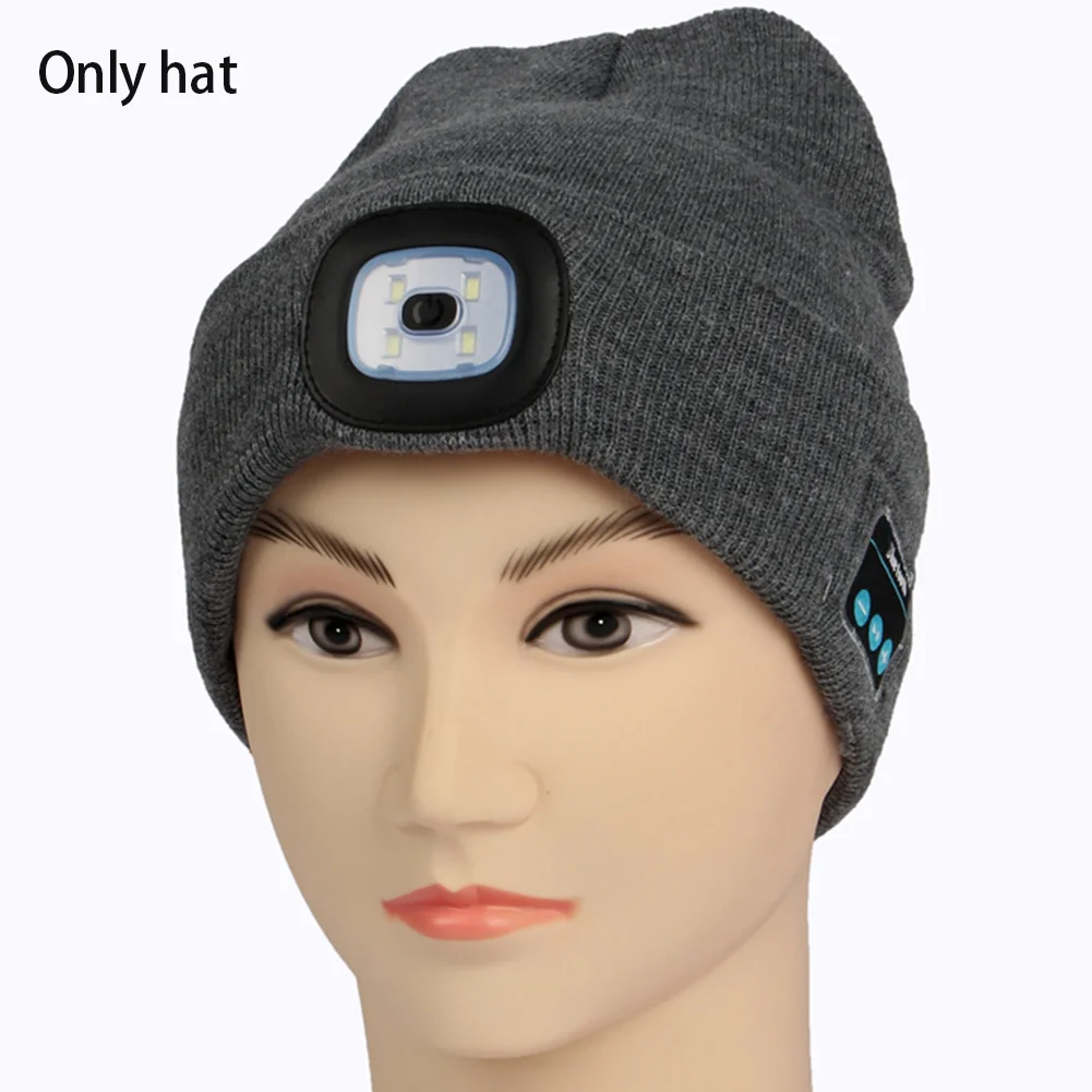 Шапка Bluetooth USB Перезаряжаемые музыкальный уличная зимняя динамик &quotHands Free&quot