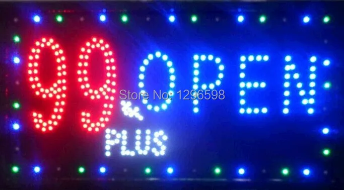 

CHENXI hot sale 10*19 inch Indoor Ultra Bright Led 99 Plus store Open Neon illuminated signs