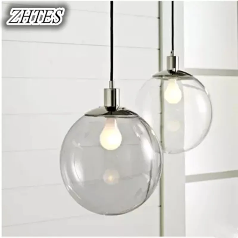 Современная светодиодная Подвесная лампа для кухни минималистичный прозрачный