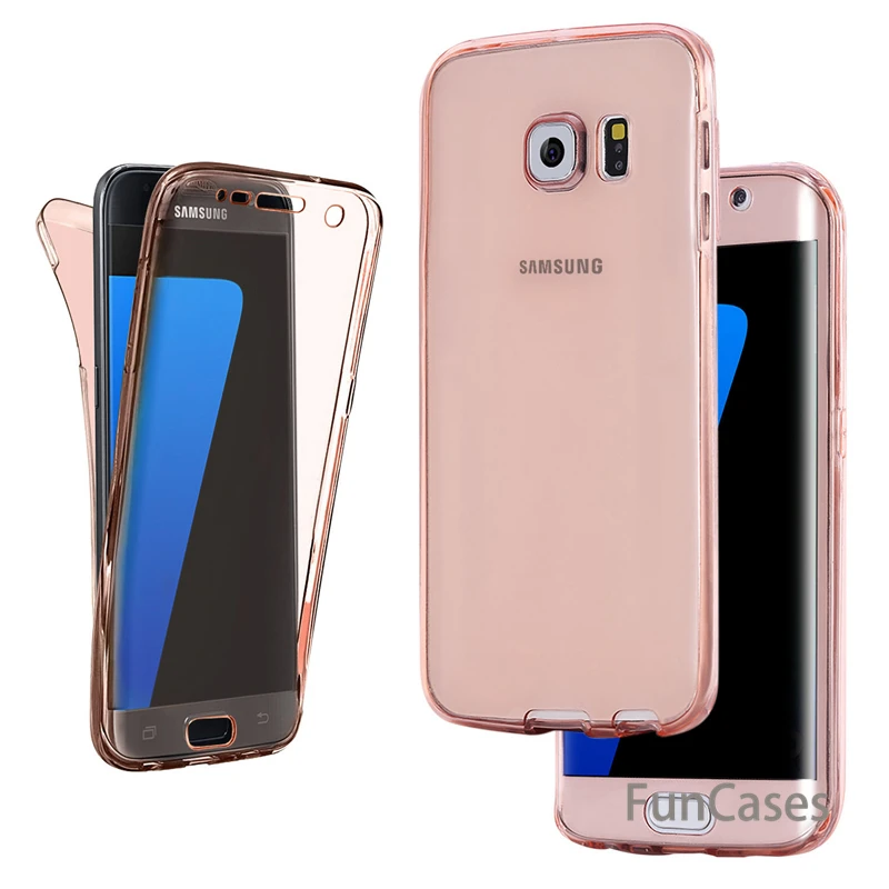 Полный корпус мягкий TPU чехол для samsung Galaxy S8 S9 Note 8 9 S7 край J4 J6 J8 2018 A6 A8 плюс A3 A5 A7 2017 J3