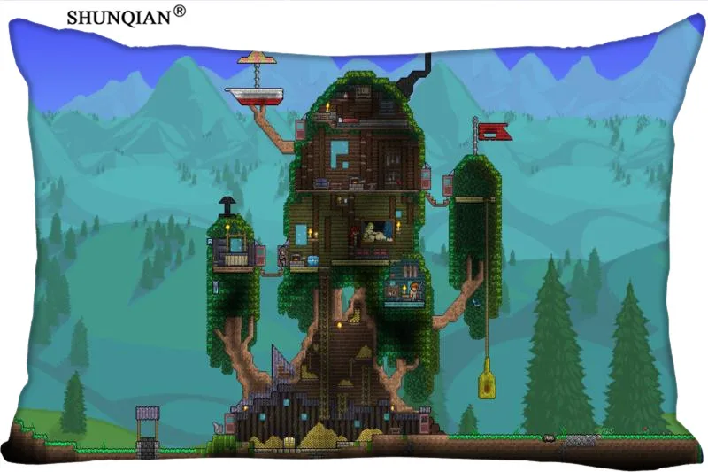 2016 Новый Классический игровой чехол для подушки terraria 16x24 дюйма удобный Лучший