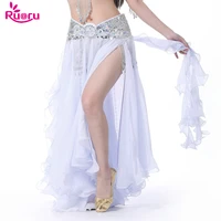 ruoru new belly dancing clothing long maxi skirts lady belly dance skirts women sexy oriental belly dance skirt without belt